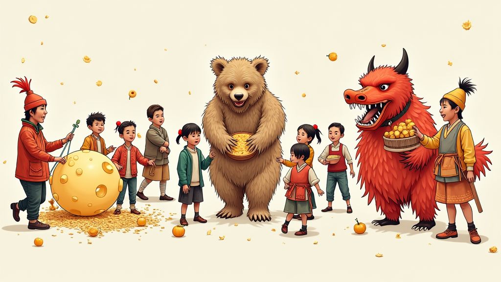 Celebration of cultural traditions around the globe