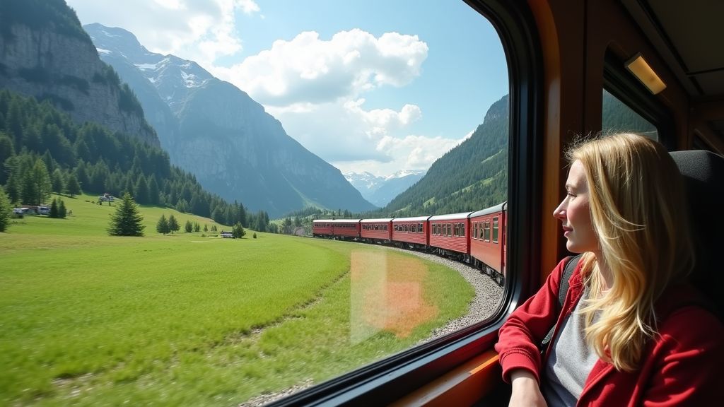 A traveler enjoying eco-friendly exploration